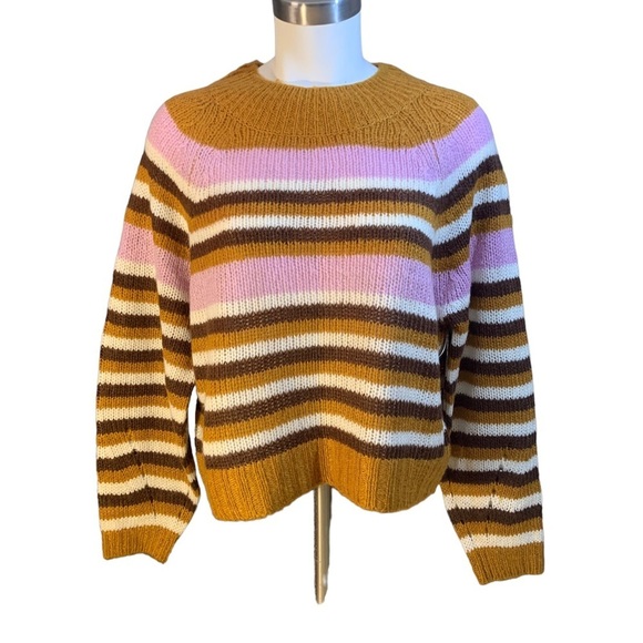 𝅺striped Sweater, FULL CIRCLE TRENDS, M - Picture 1 of 4